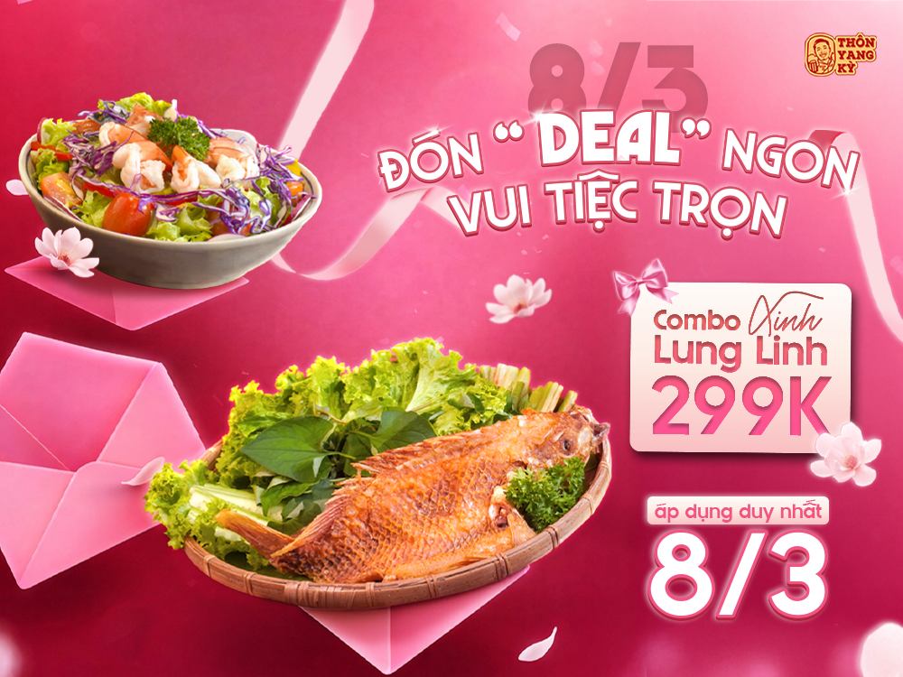 DEAL NGON 8/3 VỚI COMBO XINH LUNG LINH