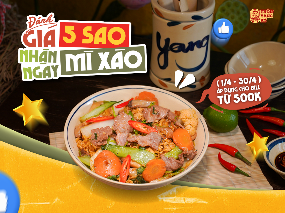 ĐÁNH GIÁ 5 SAO NHẬN NGAY MÌ XÀO