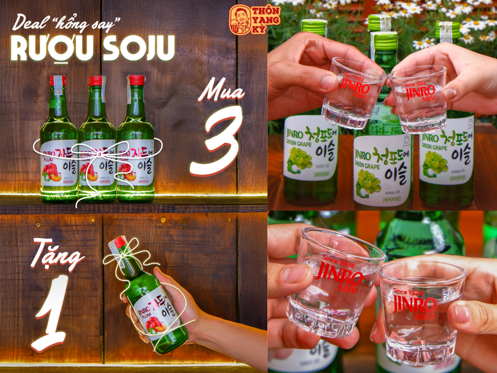 RƯỢU MUA 3 TẶNG 1